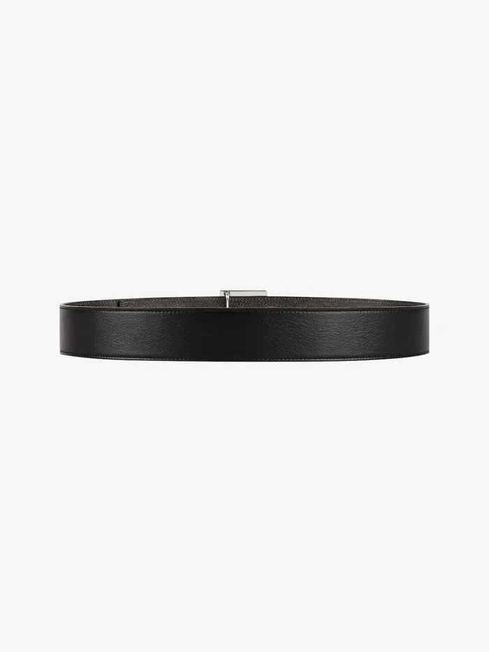 Givenchy 4G Reversible Belt In Leather Blackgrey Men Belts Givenchy 4G Reversible Belt In Leather Blackgrey Men Belts