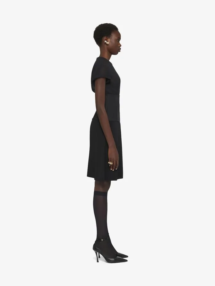 Givenchy Bimaterial Dress Black Women Dresses