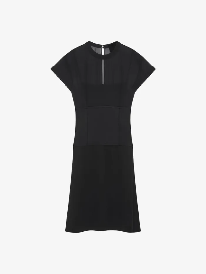 Givenchy Bimaterial Dress Black Women Dresses