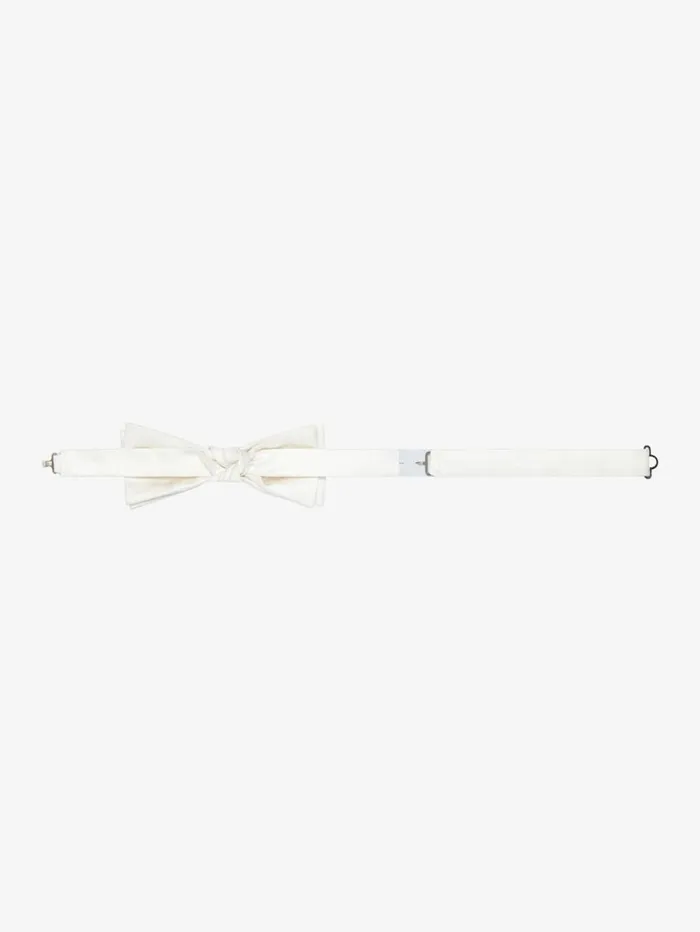 Givenchy Bow Tie In Silk White Men Scarves and Ties Givenchy Bow Tie In Silk White Men Scarves and Ties