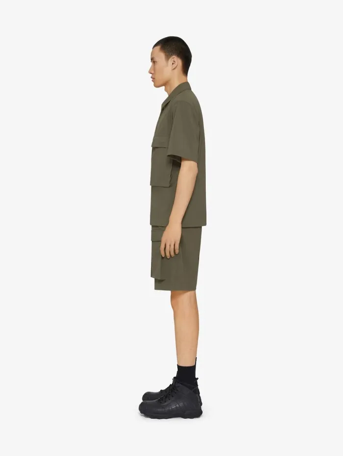 Givenchy Cargo Bermuda Shorts Khaki Men Pants and Shorts