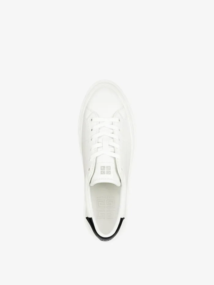 Givenchy City Sport Sneakers In Leather Whiteblack Men Sneakers Givenchy City Sport Sneakers In Leather Whiteblack Men Sneakers