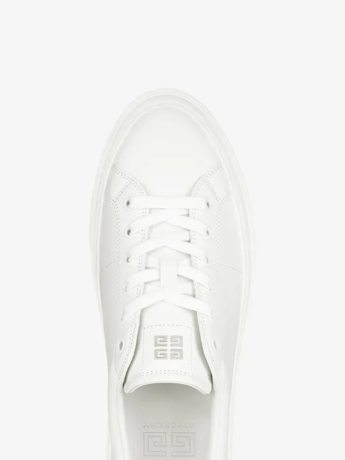 Givenchy City Sport Sneakers In Leather Whiteblack Men Sneakers Givenchy City Sport Sneakers In Leather Whiteblack Men Sneakers