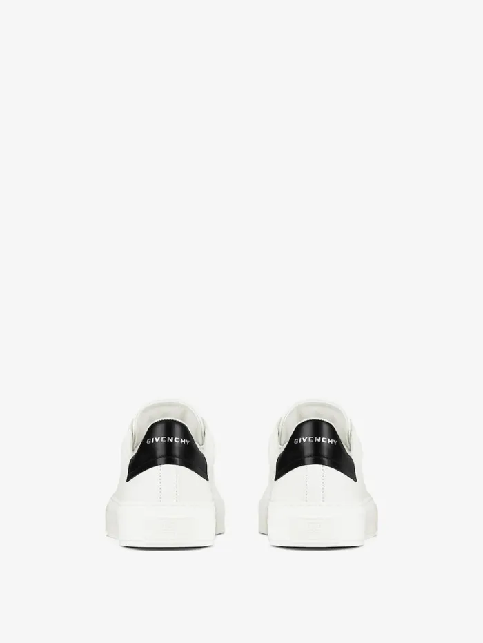 Givenchy City Sport Sneakers In Leather Whiteblack Men Sneakers Givenchy City Sport Sneakers In Leather Whiteblack Men Sneakers