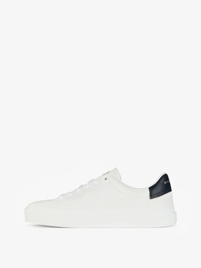 Givenchy City Sport Sneakers In Leather Whitenavy Men Sneakers Givenchy City Sport Sneakers In Leather Whitenavy Men Sneakers