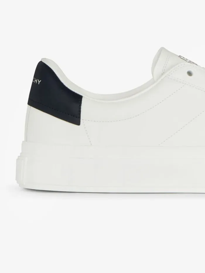 Givenchy City Sport Sneakers In Leather Whitenavy Men Sneakers Givenchy City Sport Sneakers In Leather Whitenavy Men Sneakers