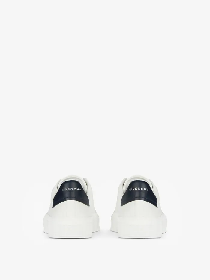 Givenchy City Sport Sneakers In Leather Whitenavy Men Sneakers Givenchy City Sport Sneakers In Leather Whitenavy Men Sneakers