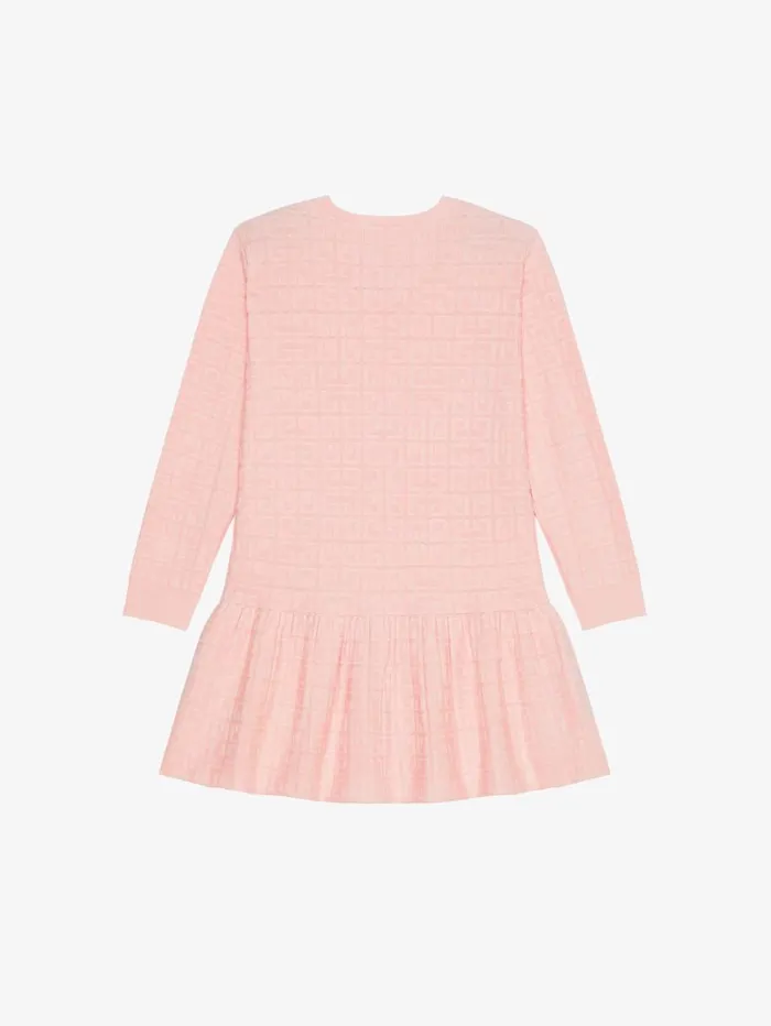 Givenchy Dress In 4G Knit Pink Women Girl 4 To 12 Years