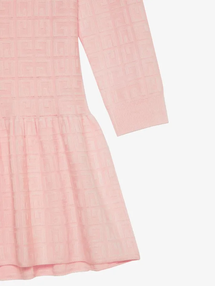 Givenchy Dress In 4G Knit Pink Women Girl 4 To 12 Years