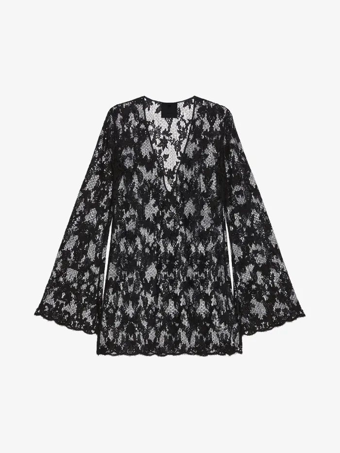 Givenchy Dress In Lace With 4G Detail Black Women Dresses