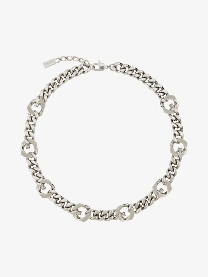 Givenchy G Chain Necklace In Metal Silvery Men Jewelry Givenchy G Chain Necklace In Metal Silvery Men Jewelry