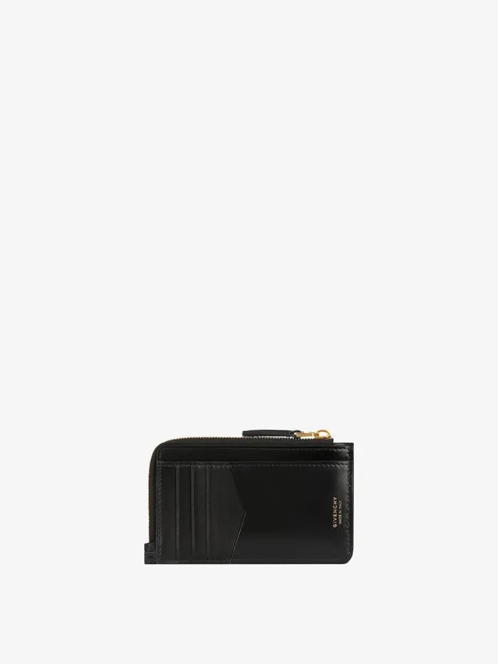 Givenchy GCut Zipped Card Holder In 4G Embroidered Canvas Black Women Wallets and Card Holders Givenchy GCut Zipped Card Holder In 4G Embroidered Canvas Black Women Wallets and Card Holders