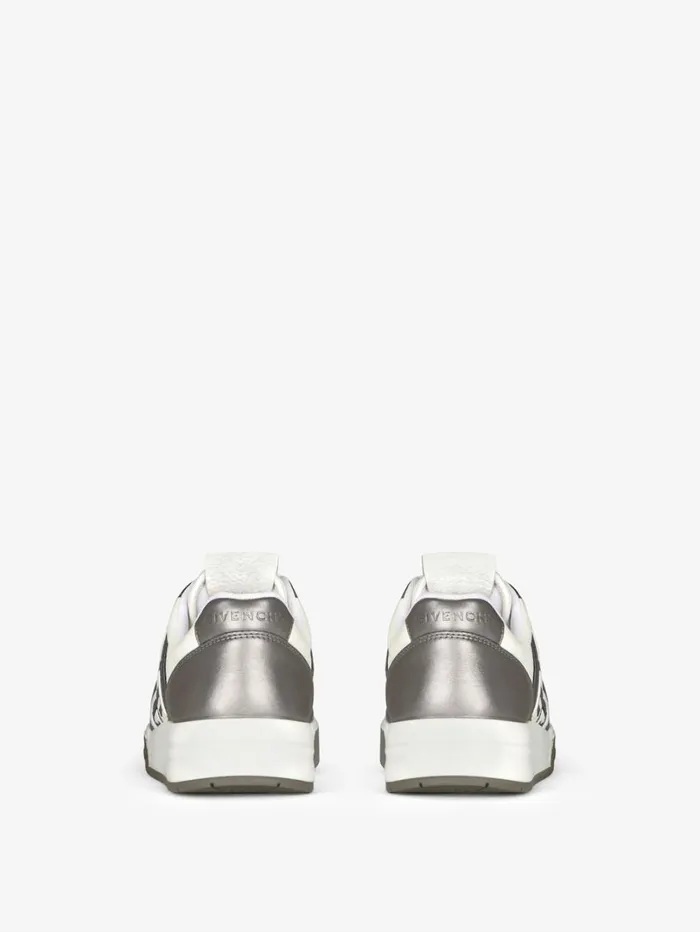 Givenchy G4 Sneakers In Laminated Leather Whitesilvery Women Sneakers Givenchy G4 Sneakers In Laminated Leather Whitesilvery Women Sneakers