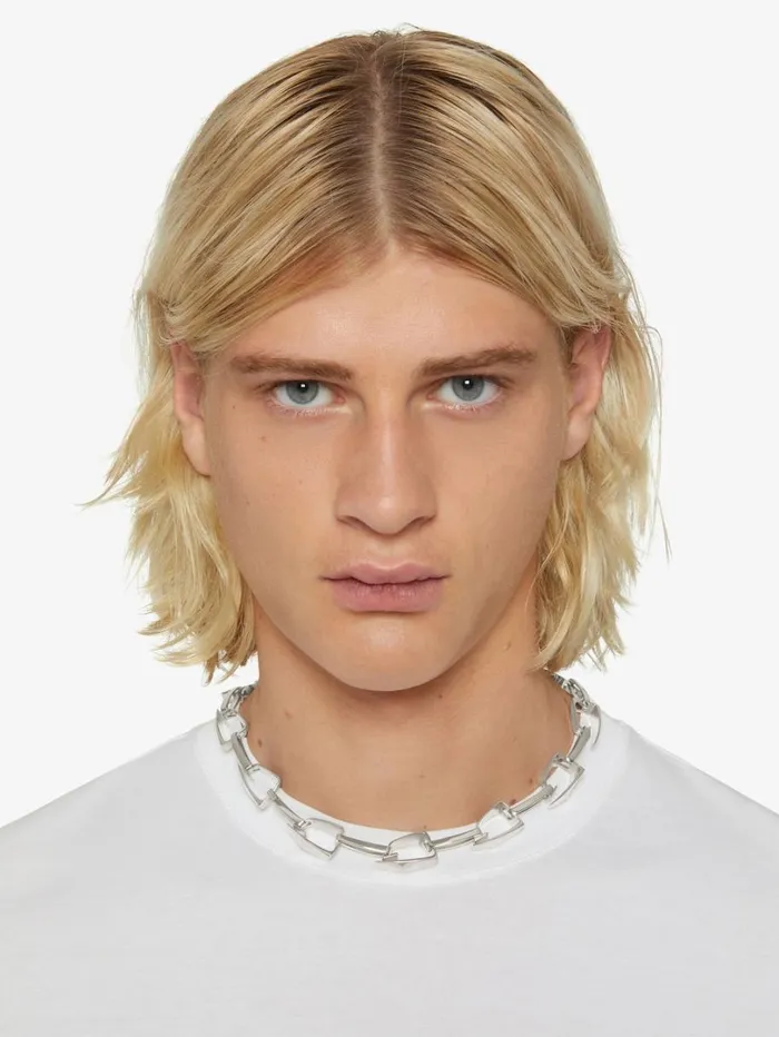 Givenchy Giv Cut Necklace In Metal Silvery Men Jewelry Givenchy Giv Cut Necklace In Metal Silvery Men Jewelry