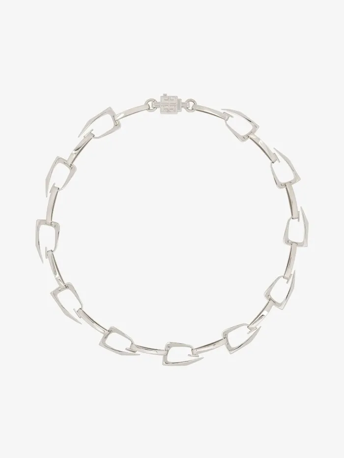 Givenchy Giv Cut Necklace In Metal Silvery Men Jewelry Givenchy Giv Cut Necklace In Metal Silvery Men Jewelry