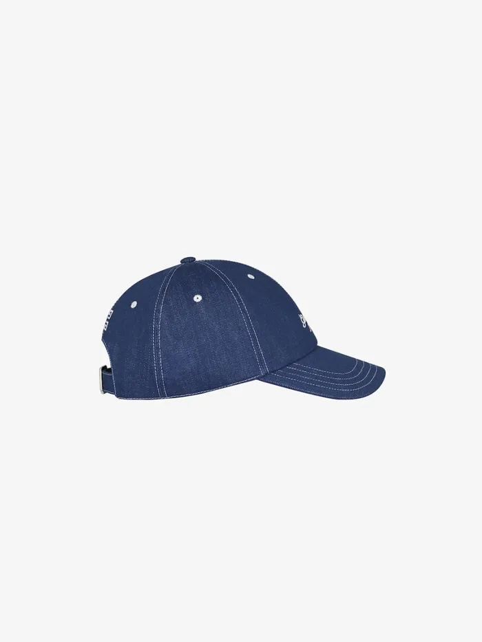 Givenchy GIVENCHY 1952 Embroidered Cap In Denim Purpleblue Men Beanies and Caps Givenchy GIVENCHY 1952 Embroidered Cap In Denim Purpleblue Men Beanies and Caps