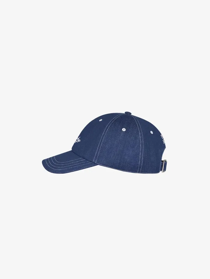 Givenchy GIVENCHY 1952 Embroidered Cap In Denim Purpleblue Men Beanies and Caps Givenchy GIVENCHY 1952 Embroidered Cap In Denim Purpleblue Men Beanies and Caps