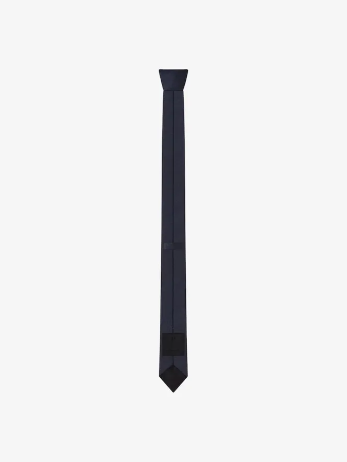 Givenchy GIVENCHY 4G Tie In Silk Navy Men Scarves and Ties Givenchy GIVENCHY 4G Tie In Silk Navy Men Scarves and Ties