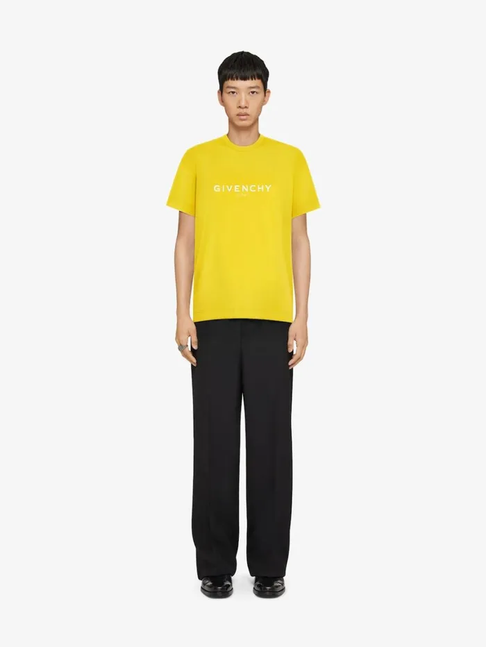 Givenchy GIVENCHY Archetype Slim Fit Tshirt In Cotton Sunflower Men TShirts