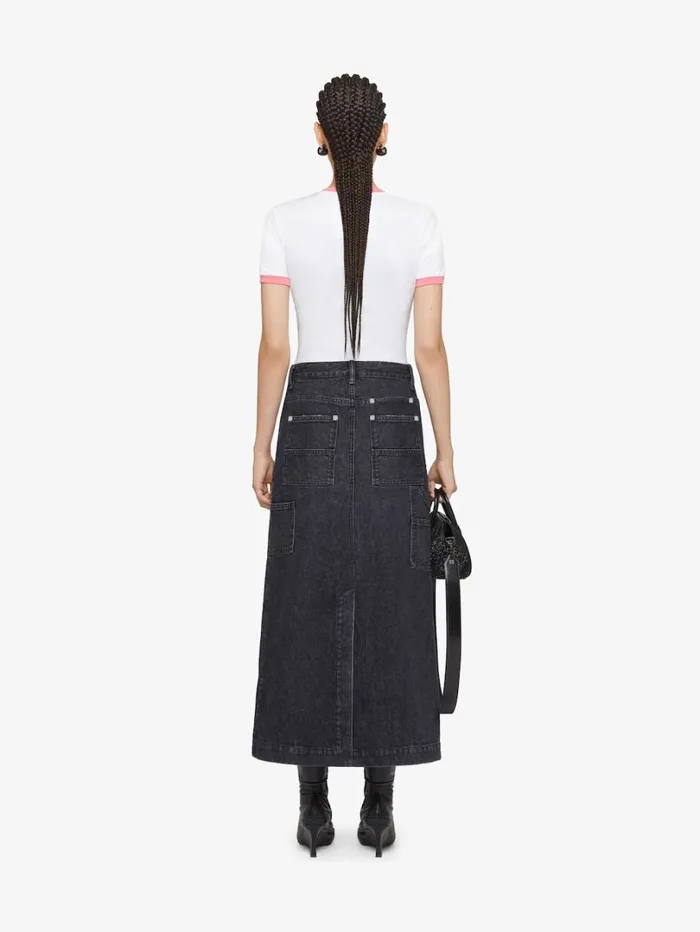 Givenchy GIVENCHY Archetype Slim Fit Tshirt In Cotton Whitepink Women TShirts