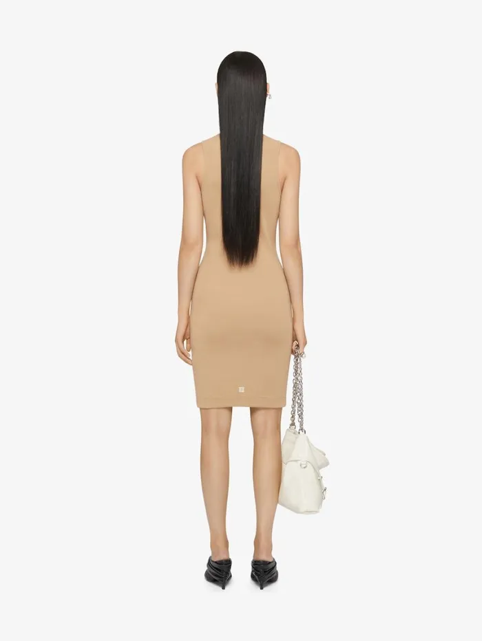Givenchy GIVENCHY Archetype Tank Dress In Jersey Beige Cappuccino Women Dresses