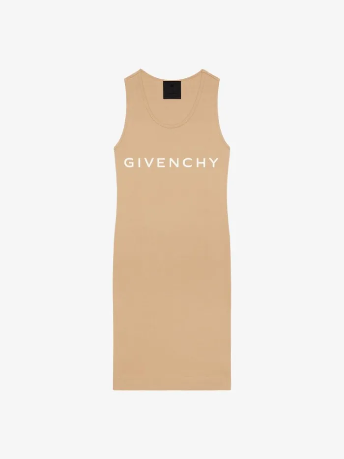 Givenchy GIVENCHY Archetype Tank Dress In Jersey Beige Cappuccino Women Dresses