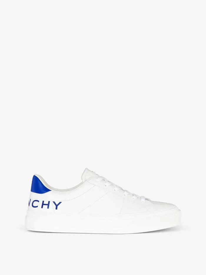 Givenchy GIVENCHY City Sport Sneakers In Leather Whiteblue Men Sneakers