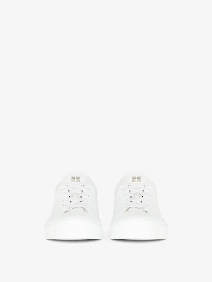 Givenchy GIVENCHY City Sport Sneakers In Leather Whiteblue Men Sneakers Givenchy GIVENCHY City Sport Sneakers In Leather Whiteblue Men Sneakers