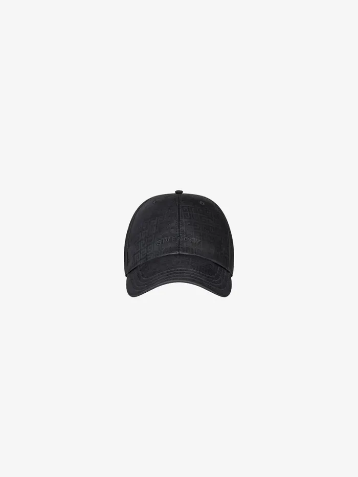 Givenchy GIVENCHY Embroidered Cap In 4G Nylon Black Men Beanies and Caps
