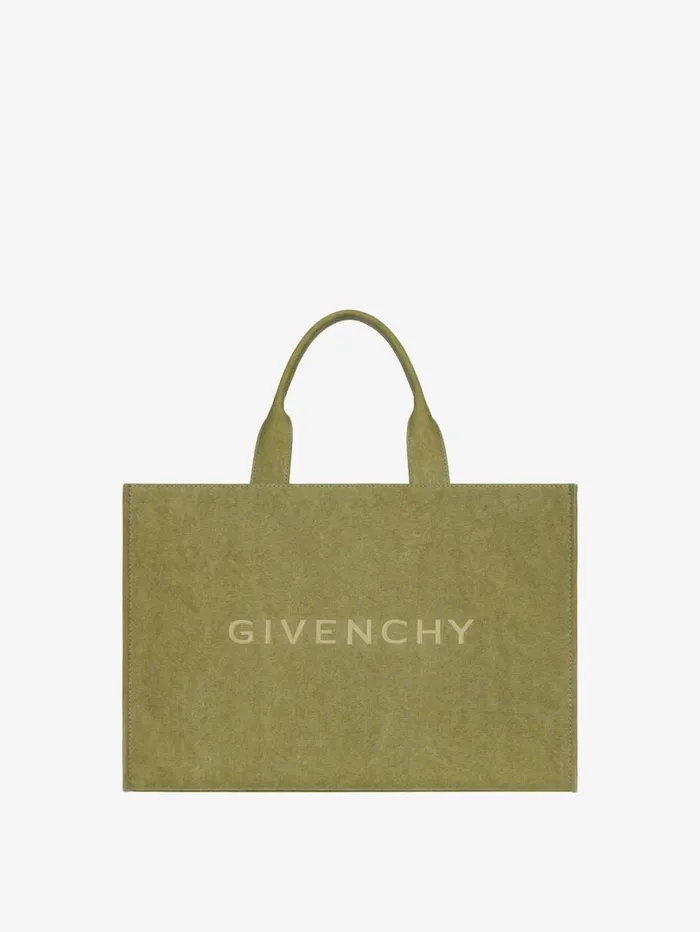 Givenchy GIVENCHY Tote Bag In Canvas Khaki Men Crossbody Bags