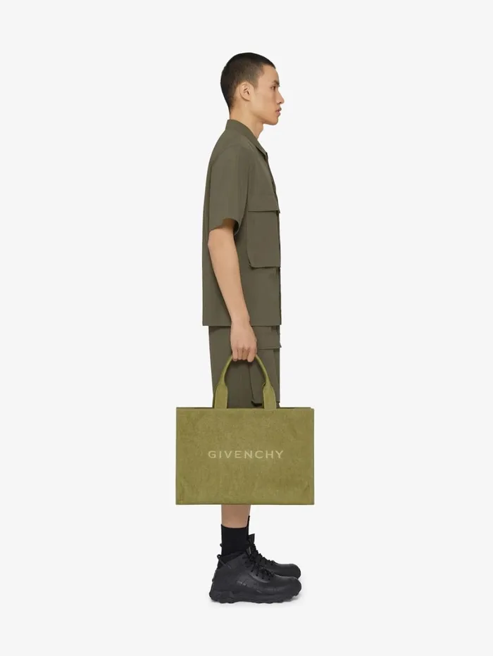 Givenchy GIVENCHY Tote Bag In Canvas Khaki Men Crossbody Bags Givenchy GIVENCHY Tote Bag In Canvas Khaki Men Crossbody Bags