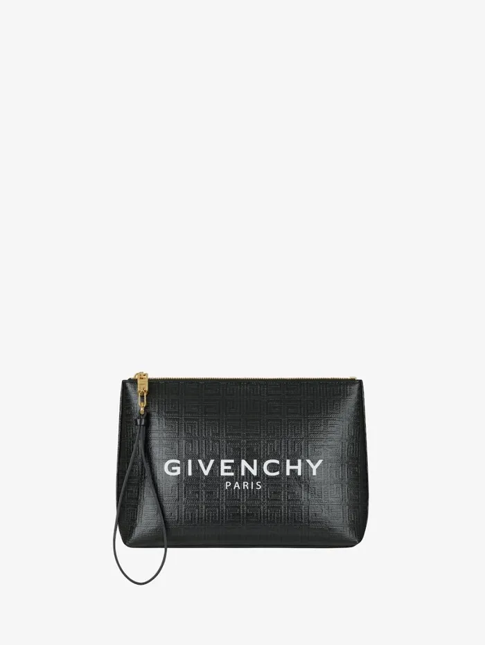 Givenchy GIVENCHY Travel Pouch In 4G Coated Canvas Black Women Wallets and Card Holders Givenchy GIVENCHY Travel Pouch In 4G Coated Canvas Black Women Wallets and Card Holders