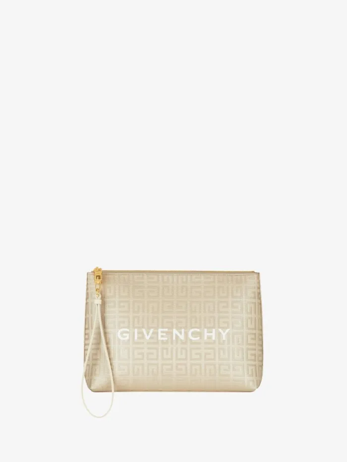 Givenchy GIVENCHY Travel Pouch In 4G Coated Canvas Natural Beige Women Wallets and Card Holders Givenchy GIVENCHY Travel Pouch In 4G Coated Canvas Natural Beige Women Wallets and Card Holders
