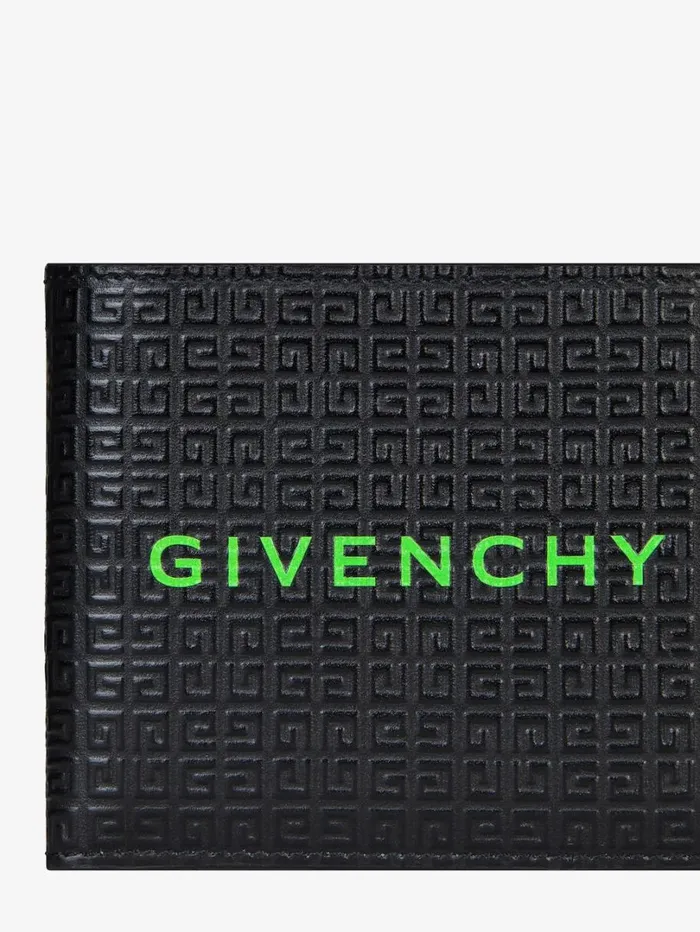 Givenchy GIVENCHY Wallet In 4G Micro Leather Blackgreen Men Wallets and Card Holders Givenchy GIVENCHY Wallet In 4G Micro Leather Blackgreen Men Wallets and Card Holders