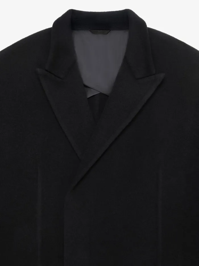 Givenchy Long Coat In Double Face Wool And Cashmere Black Men Coats and Jackets