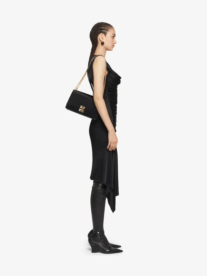 Givenchy Medium 4G Bag In Leather With Chain Black Women Crossbody Bags Givenchy Medium 4G Bag In Leather With Chain Black Women Crossbody Bags