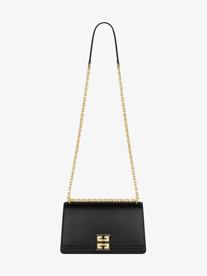 Givenchy Medium 4G Bag In Leather With Chain Black Women Crossbody Bags Givenchy Medium 4G Bag In Leather With Chain Black Women Crossbody Bags