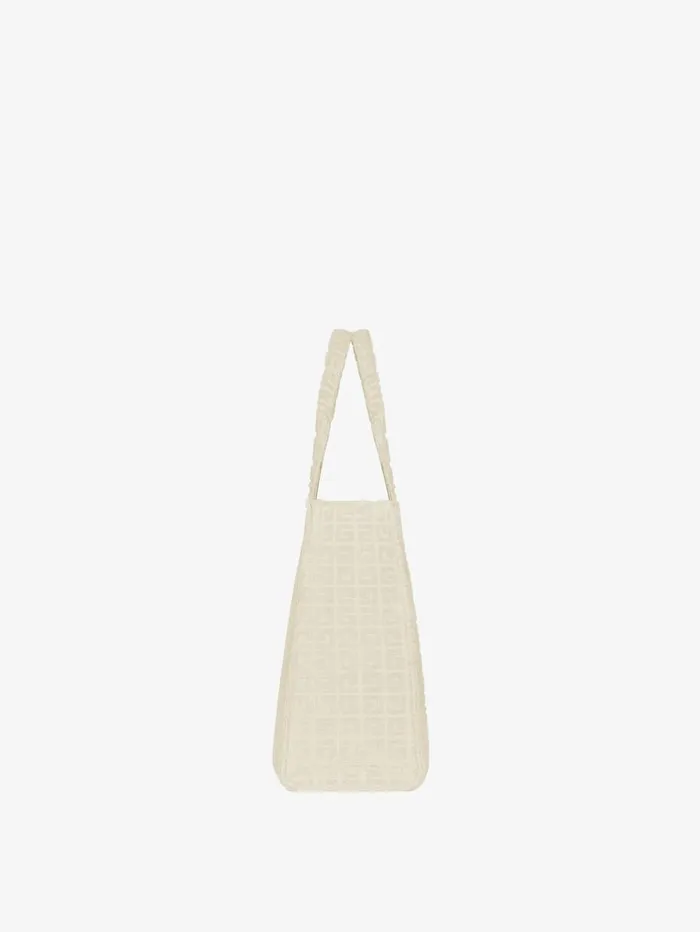 Givenchy Medium GTote Bag In 4G Cotton Towelling Ivory Women Shoulder Bags Givenchy Medium GTote Bag In 4G Cotton Towelling Ivory Women Shoulder Bags