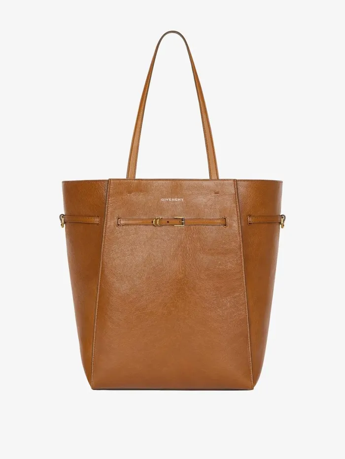 Givenchy Medium Voyou Tote Bag In Leather Soft Tan Women Shoulder Bags