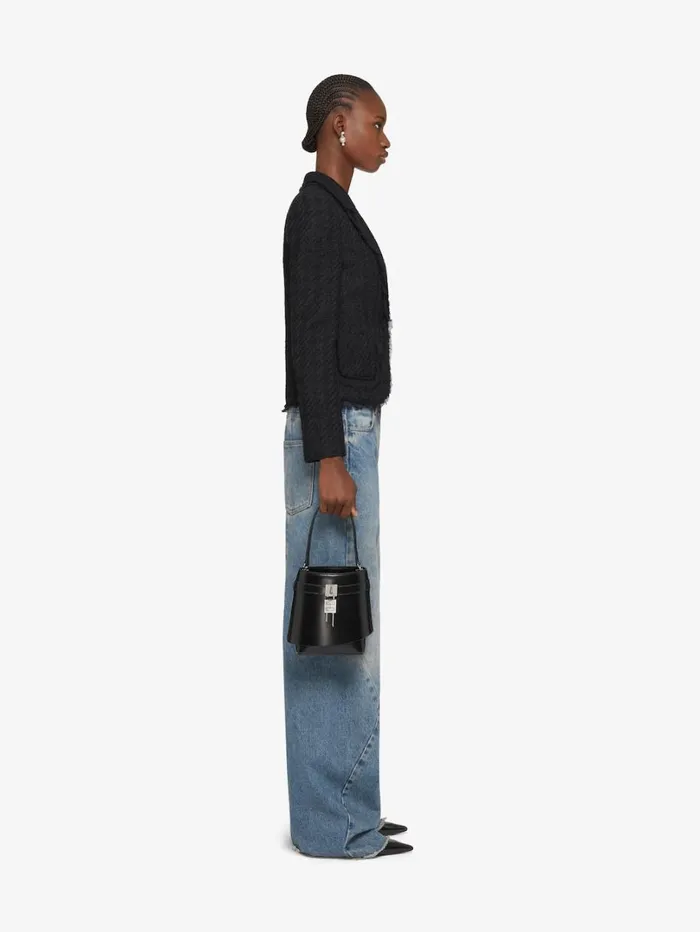 Givenchy Oversized Jeans In Denim With Stitching Details Medium Blue Women Pants and Shorts