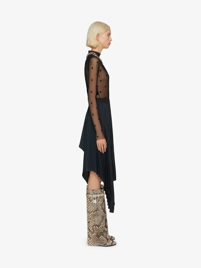Givenchy Shark Lock Boots In Python Greynatural Women Shark Lock Givenchy Shark Lock Boots In Python Greynatural Women Shark Lock