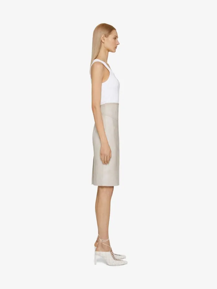 Givenchy Slim Fit Tank Top In Cotton With 4G Detail White Women TShirts