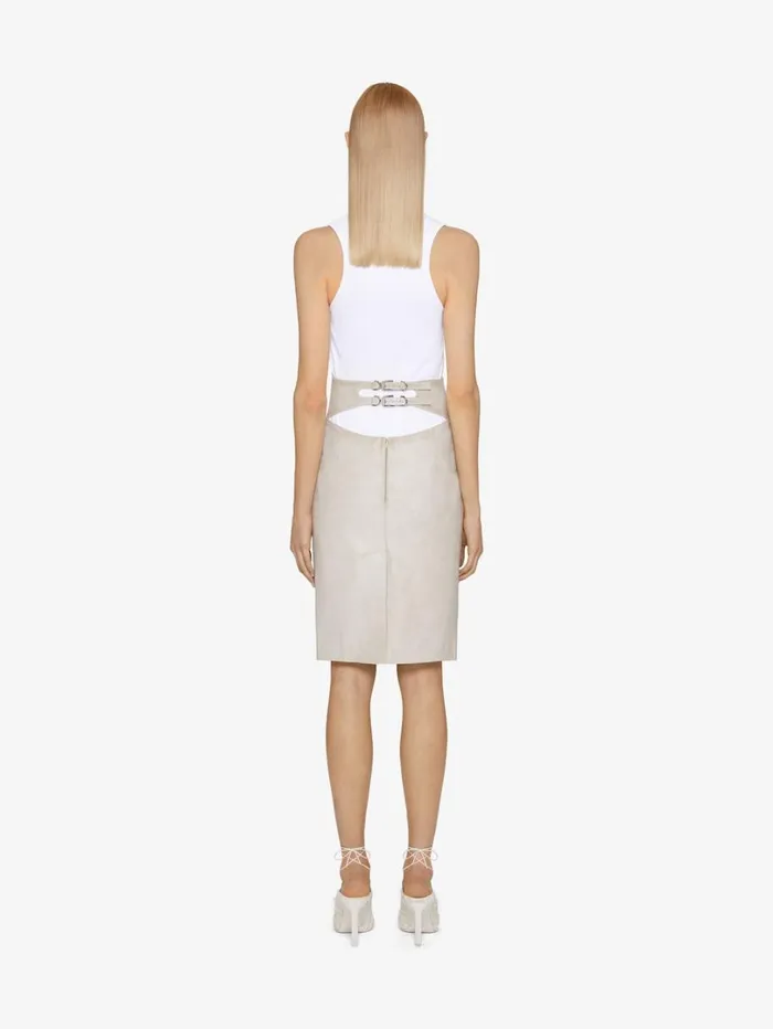 Givenchy Slim Fit Tank Top In Cotton With 4G Detail White Women TShirts