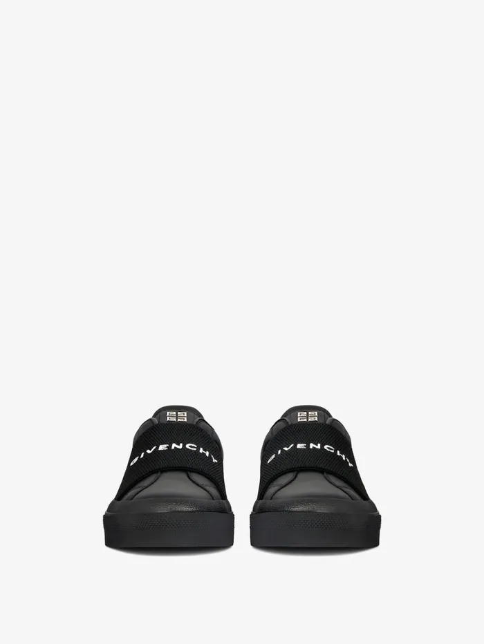 Givenchy Sneakers City Sport In Leather With GIVENCHY Webbing Black Men Sneakers Givenchy Sneakers City Sport In Leather With GIVENCHY Webbing Black Men Sneakers
