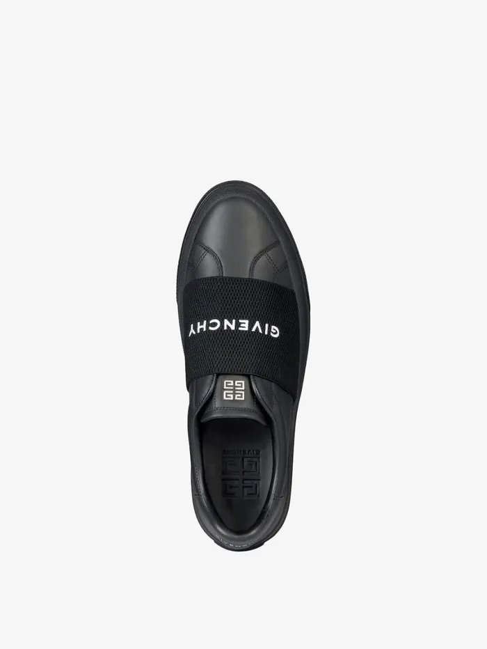 Givenchy Sneakers City Sport In Leather With GIVENCHY Webbing Black Men Sneakers Givenchy Sneakers City Sport In Leather With GIVENCHY Webbing Black Men Sneakers