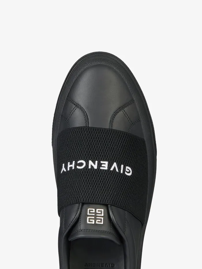 Givenchy Sneakers City Sport In Leather With GIVENCHY Webbing Black Men Sneakers Givenchy Sneakers City Sport In Leather With GIVENCHY Webbing Black Men Sneakers