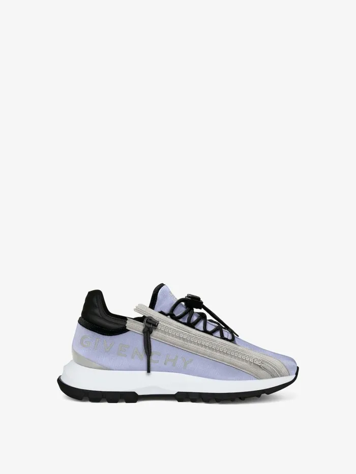 Givenchy Spectre Runner Sneakers In Synthetic Fiber With Zip Lilacsilvery Women Sneakers