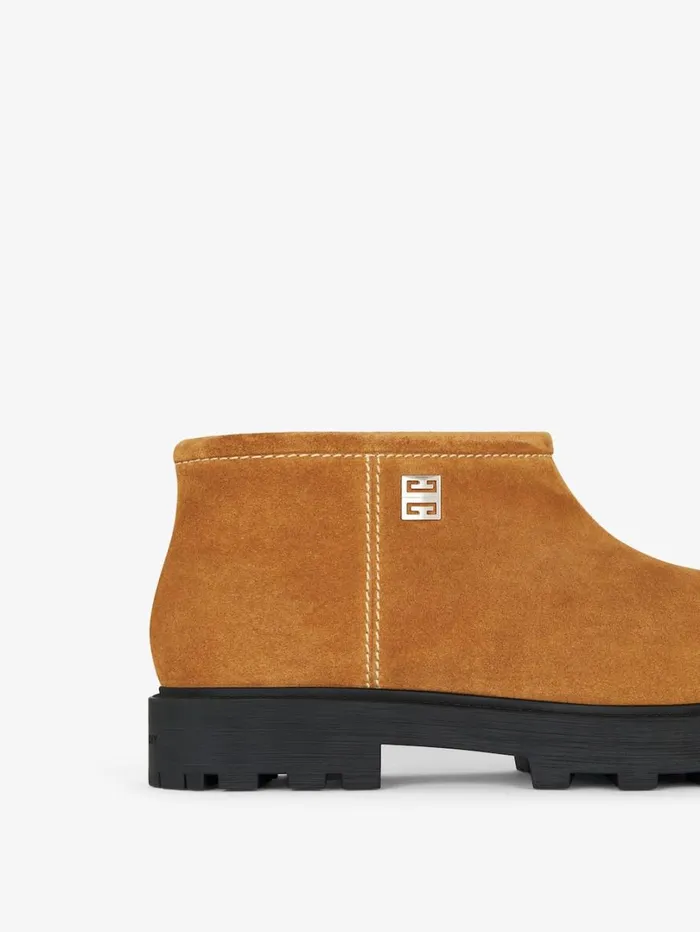 Givenchy Storm Ankle Boots In Suede And Shearling Beige Camel Men Boots and Loafers Givenchy Storm Ankle Boots In Suede And Shearling Beige Camel Men Boots and Loafers