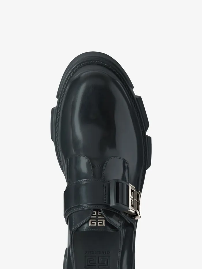 Givenchy Terra Derbies In Leather Black Men Boots and Loafers Givenchy Terra Derbies In Leather Black Men Boots and Loafers