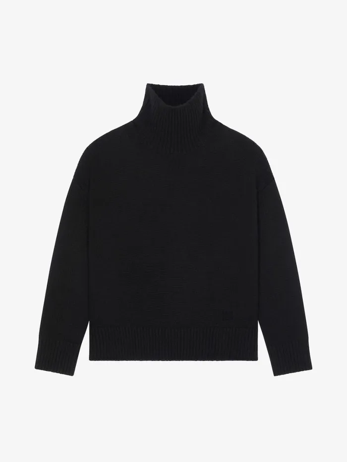 Givenchy Turtleneck Sweater In Cashmere Black Women Knitwear